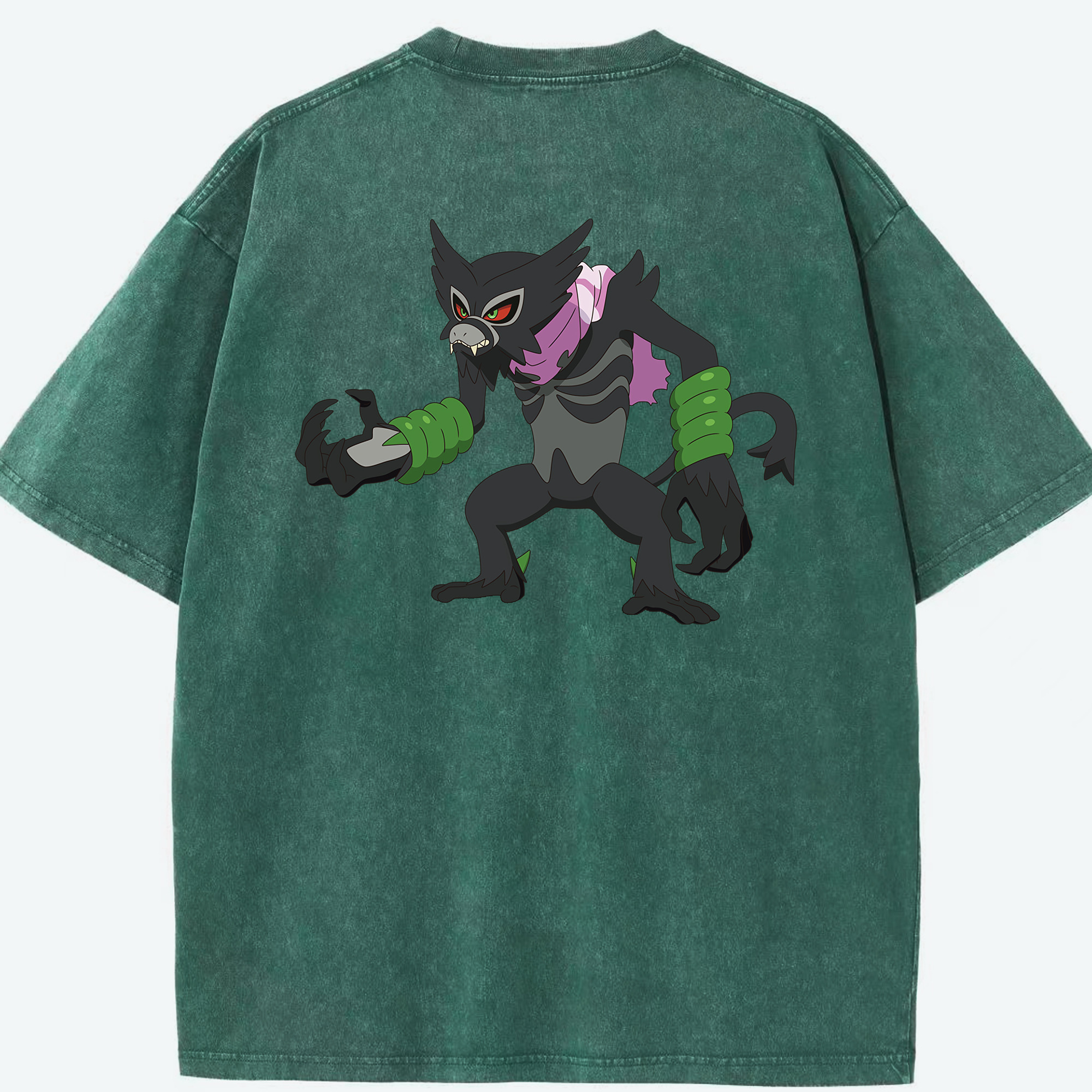 （画像用） ポケットモンスター Pokémon 綿100% ヴィンテージ風 半袖Tシャツ（背面プリント）